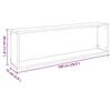 vidaXL Vegghyller kube 4 stk sonoma eik 100x15x30 cm konstruert tre