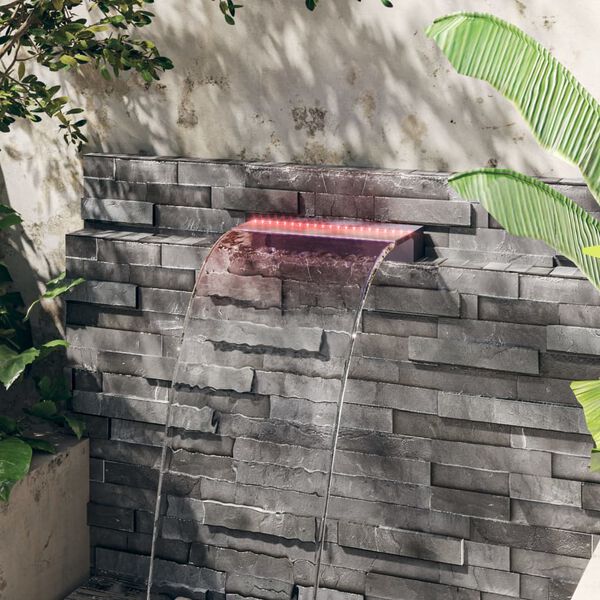 vidaXL Vannfall med RGB LED akryl 45 cm