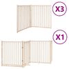vidaXL Hundeport sammenleggbar 10 paneler 800 cm poppeltre