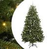 vidaXL Kunstig juletre med 300 LED gr&oslash;nn 300 cm PVC og metall