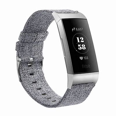 'Fitbit Charge 3 Armbånd lerret grå - L
