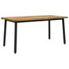vidaXL Firkantet spisebord 160 x 70 x 75 cm Solid akasietre Hvit