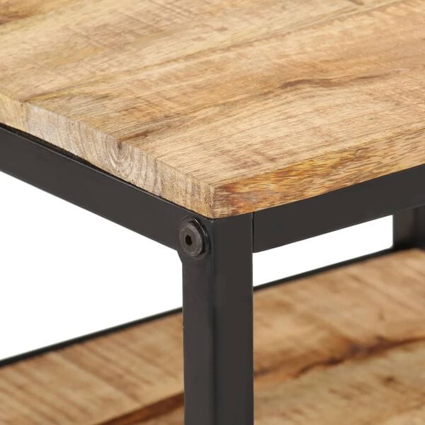 vidaXL Salongbord 55x55x45 cm grovt heltre mangotre