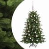 vidaXL Kunstig juletre med julekuler 120 cm 150 LED-lys Varmhvit