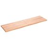 vidaXL Benkeplate til bad lysebrun 180x50x(2-4) cm behandlet heltre