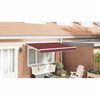 vidaXL Markiseramme Burgunder 300 x 200 cm Polyester med PU-belegg