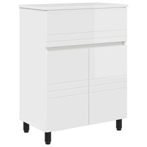 vidaXL Bad Sminkebord H&oslash;gglans hvit 60 x 35 x 80 cm Konstruert tre
