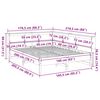 vidaXL Seng med bokhylle uten madrass 160x200 cm heltre furu