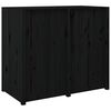 vidaXL Utekj&oslash;kkenskap svart 106x55x92 cm heltre furu