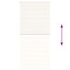 vidaXL Sebragardin marmor beige stoff bredde 95,9 cm polyester