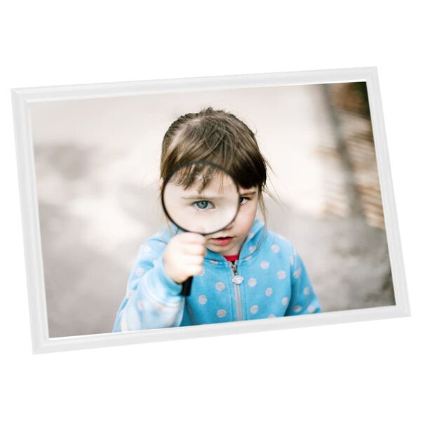 vidaXL Fotorammekollasje for bord 5 stk hvit 13x18 cm MDF