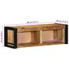 vidaXL TV-benk 80x30x25 cm grovt heltre mangotre