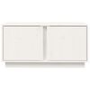 vidaXL TV-benk hvit 80x35x40,5 cm heltre furu