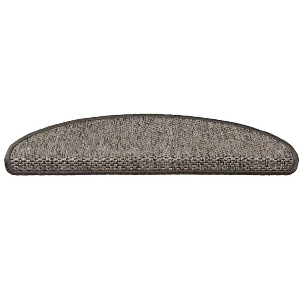 vidaXL Selvklebende trappematter sisal 15 stk 65x21x4 cm gr&aring; og beige