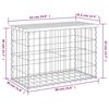 vidaXL Hagebenk gabiondesign 63x31,5x42 cm heltre furu