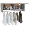 vidaXL Garderobe gr&aring; sonoma 100x32,5x35 cm konstruert tre