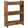vidaXL Kabinett med hjul Gammelt tre 60 x 22 x 79 cm