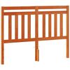 vidaXL Hodegavl voksbrun 135 cm heltre furu