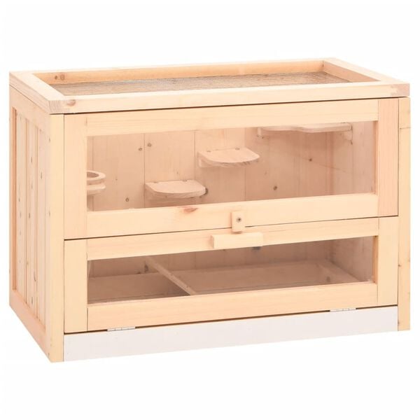 vidaXL Hamsterbur 60x35,5x42 cm heltre gran