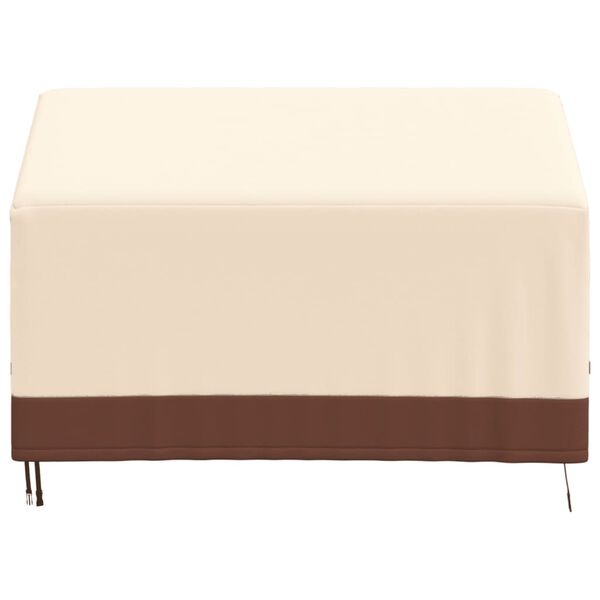 vidaXL 2-seters benktrekk beige 132x71x56/81 cm 600D oxford
