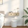 vidaXL Vegghylle med skuffer sonoma eik 60x28x15 cm konstruert tre