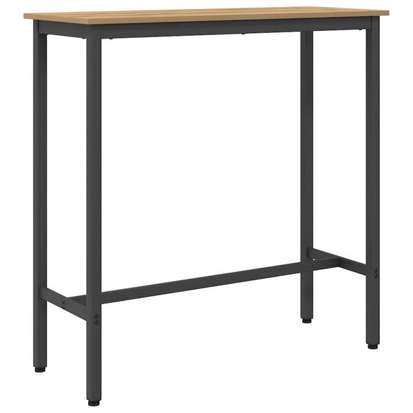 vidaXL bord Artisan Eik 100 x 40 x 100,5 cm Konstruksjonsvirke og st&aring;l