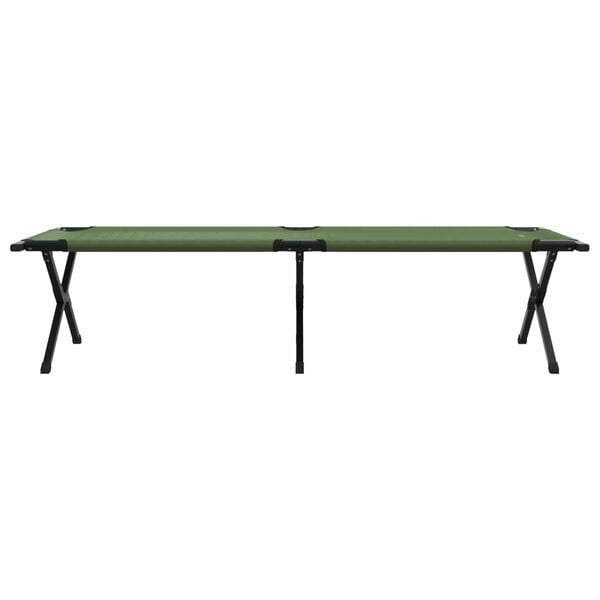 vidaXL Sammenleggbar camping seng grønn 193 x 69 x 45 cm Oxford-stoff