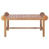 vidaXL Salongbord 100x50x45 cm heltre teak