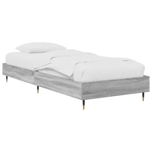vidaXL Sengestamme Gr&aring; Sonoma 80 x 200 cm Konstruert tre