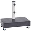 vidaXL Parasollfot svart 45x25x8 cm granitt