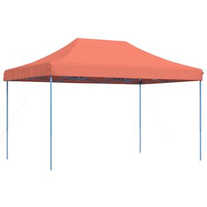 vidaXL Sammenleggbart partytelt pop-up terrakotta 440x292x315 cm