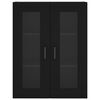 vidaXL Veggskap svart 69,5x34x90 cm
