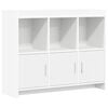 vidaXL Serviesskap Hvit 98,5 x 33 x 80 cm Konstruert tre