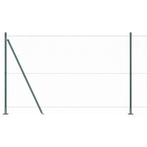 vidaXL Sekskantet gjerde med betongbase 10 x 1,6 m PVC-belagt st&aring;l