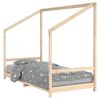 vidaXL Barnesengeramme 90x200 cm heltre furu