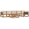 vidaXL Utend&oslash;rs sofa-sett 6 pcs Naturlig Solid akasietre