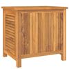 vidaXL Putekasse med pose 60x50x58 cm heltre teak