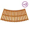 vidaXL Spatrinn 2 stk heltre akasie
