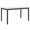 vidaXL Spisebord Hvit 150 x 90 x 75 cm Massiv furu