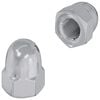 vidaXL N&oslash;tt 2 pcs s&oslash;lv M6 x 10 mm Jern