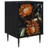 vidaXL Nattbordskap LOCHEM Svart eik 36 x 33 x 51 cm Konstruert tre