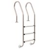 vidaXL Bassengstige 3 trinn rustfritt st&aring;l 304 120 cm