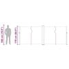 vidaXL Uttrekkbar sidemarkise 170x1200 cm antrasitt