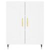 vidaXL Highboard hvit 69,5x34x180 cm konstruert tre