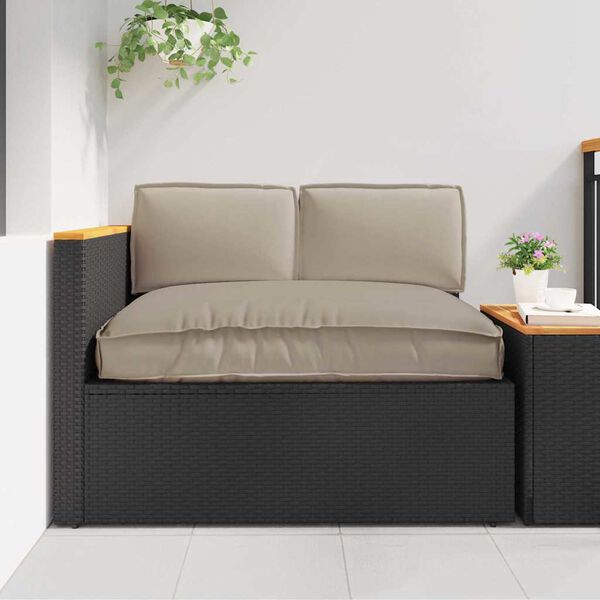 vidaXL Pallet Pute Sett 3 pcs Gråbrun 120 x 80 x 12 cm Oxford-stoff