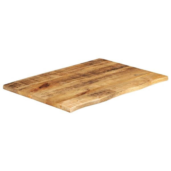 vidaXL Bordplate 70x60x3,8 cm naturlig kant grovt heltre mangotre