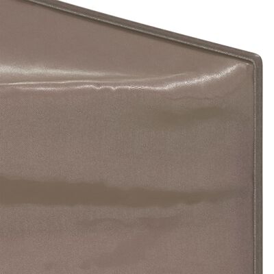 vidaXL Sammenleggbart festtelt med sidevegger gråbrun 2x2 m