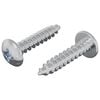 vidaXL Trefester 2 pcs s&oslash;lv M4 x 20 mm St&aring;l