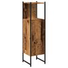 vidaXL Baderomsskap gammelt tre 33x33x120,5 cm konstruert tre