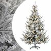 vidaXL Kunstig sammensatt juletre 120 cm 150 LED-lys Varmhvit